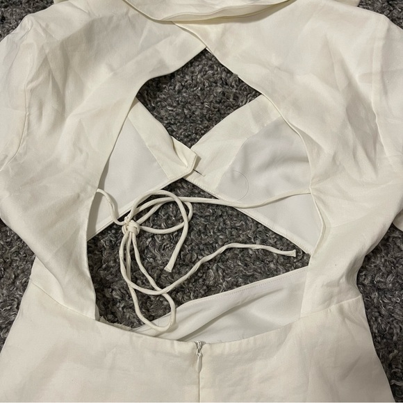 NWT cream / white Zara dress - Picture 6 of 6